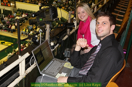 Justin Mart and UO videography crew